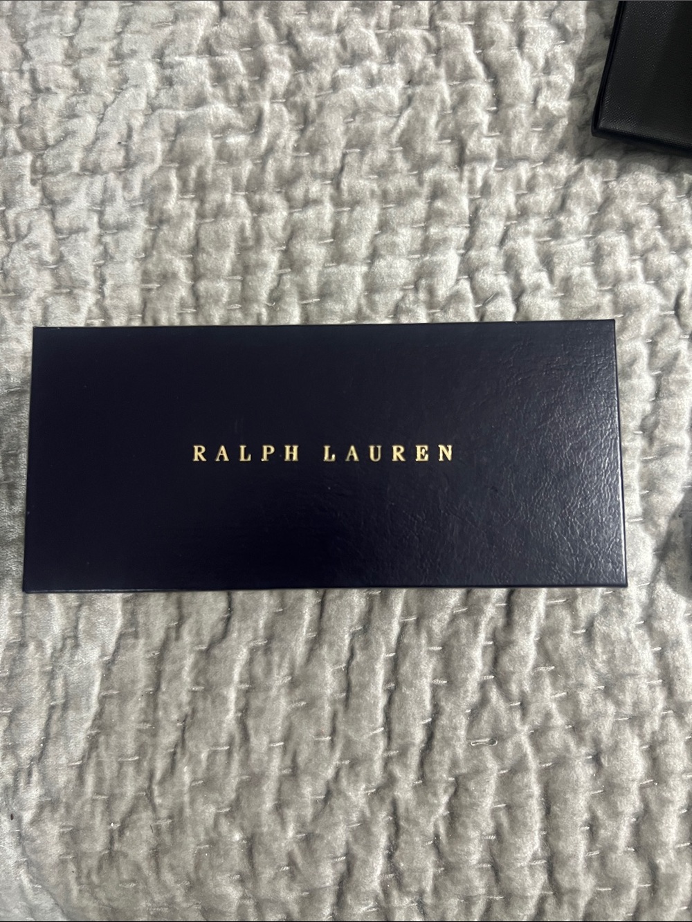 Ralph Lauren Navy Box with Gold Lettering